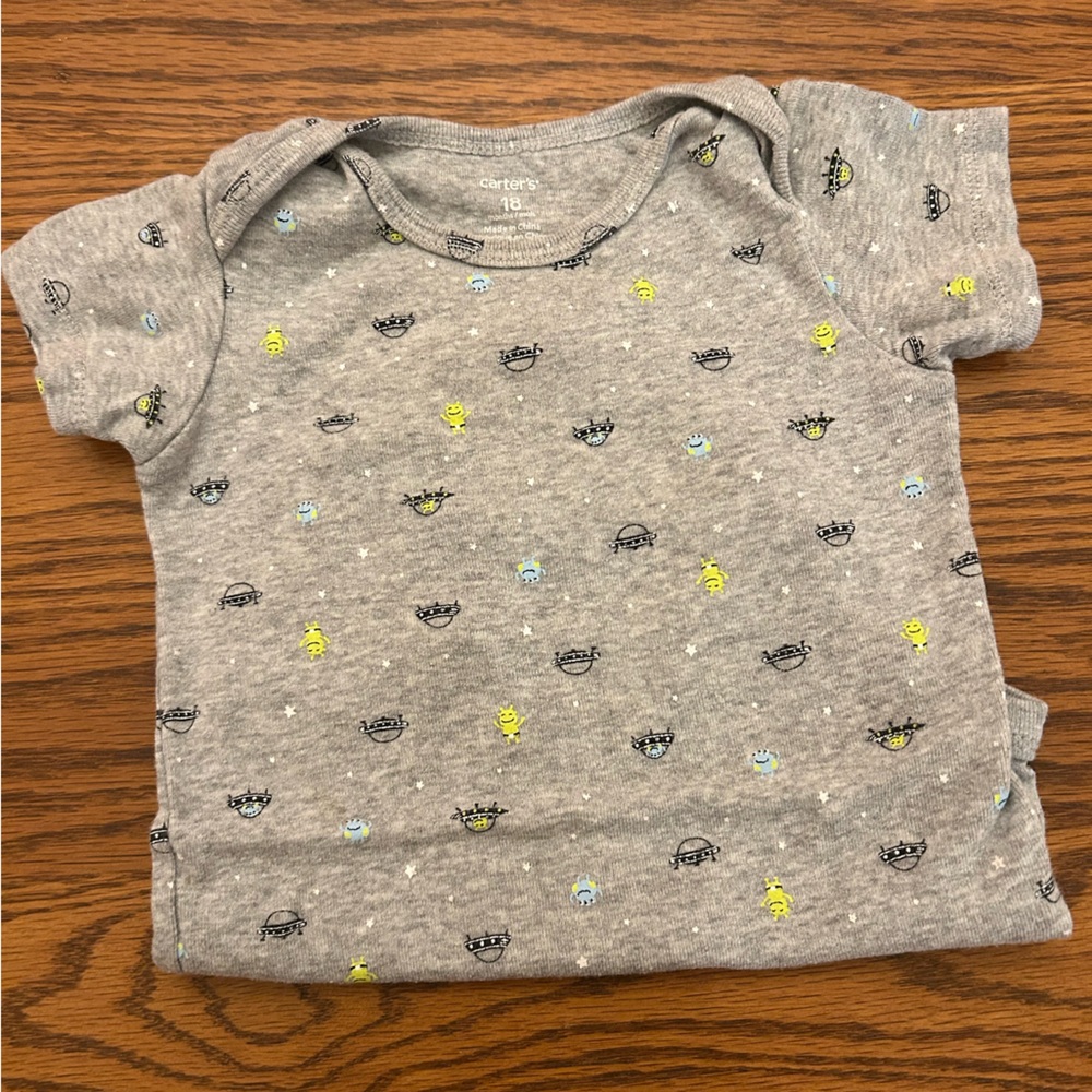 Carter's Baby Alien print onesies